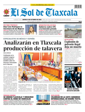 Cover of El Sol de Tlaxcala