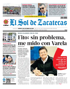 Cover of El Sol de Zacatecas