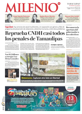 Cover of Milenio Tamaulipas