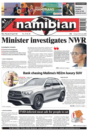Cover of The Namibian
