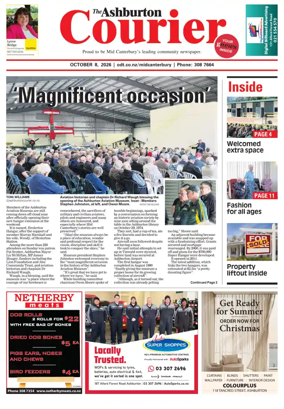 Cover of Ashburton Courier