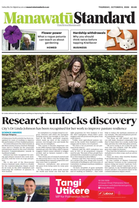 Cover of Manawatu Standard