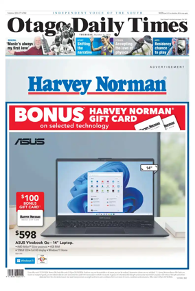 Cover of Otago Daily Times