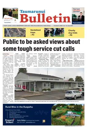 Cover of Taumarunui Bulletin