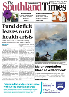 Cover of The Southland Times