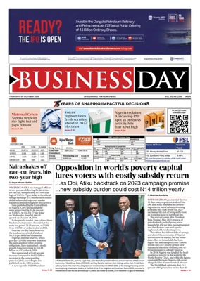 Cover of Business Day (Nigeria)