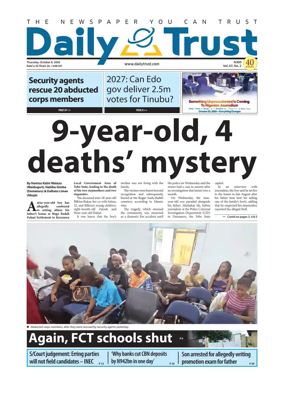 Cover of Daily Trust