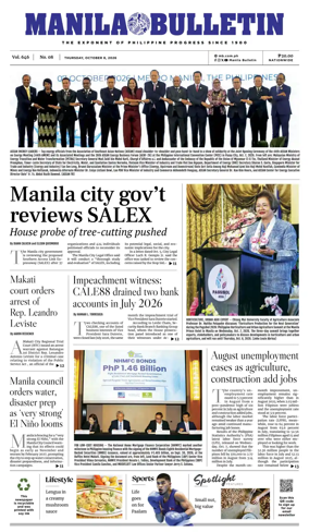 Cover of Manila Bulletin