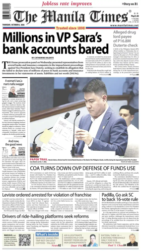 Cover of The Manila Times
