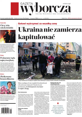 Cover of Gazeta Wyborcza