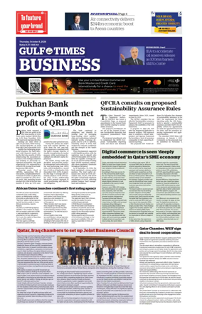 Cover of Gulf Times Business