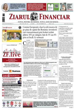 Cover of Ziarul Financiar