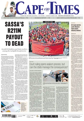 Cover of Cape Times