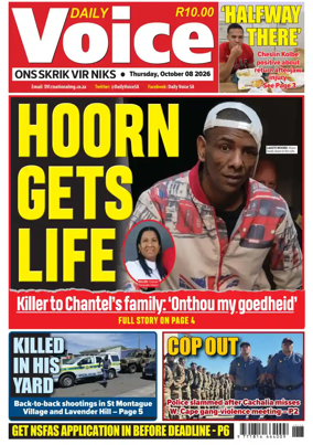 Cover of Daily Voice (South Africa)