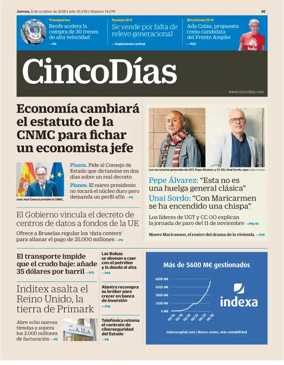 Cover of Cinco Dias