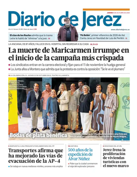 Cover of Diario de Jerez