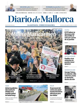 Cover of Diario de Mallorca