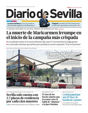 Cover of Diario de Sevilla