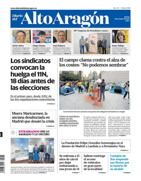 Cover of Diario del Alto Aragon