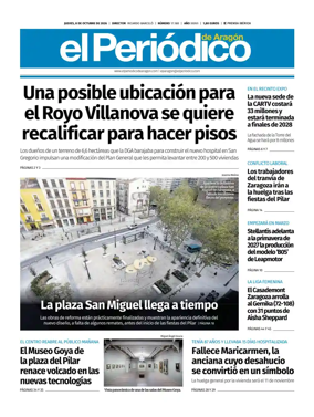 Cover of El Periodico Aragon