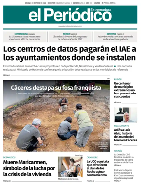 Cover of El Periodico Extremadura