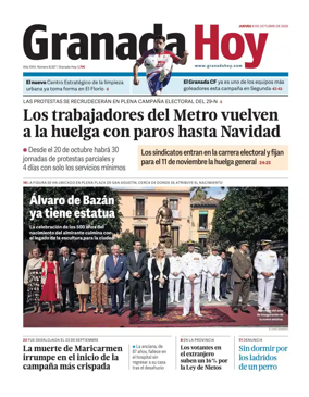Cover of Granada Hoy