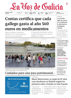 Cover of La Voz de Galicia (A Coruna)