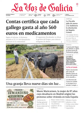 Cover of La Voz de Galicia (Carballo)