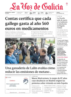 Cover of La Voz de Galicia (Deza)