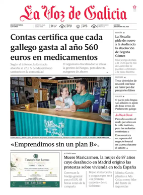 Cover of La Voz de Galicia (Ferrol)