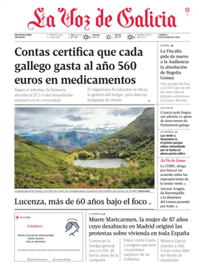 Cover of La Voz de Galicia (Monforte)