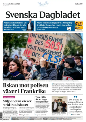 Cover of Svenska Dagbladet