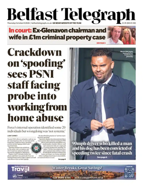 Cover of Belfast Telegraph