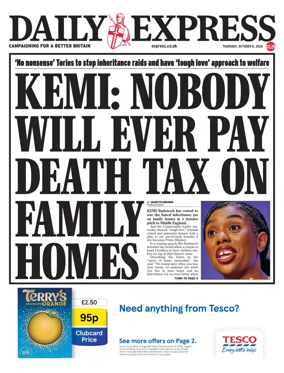 Cover of Daily Express