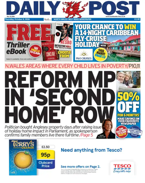 Cover of Daily Post (North Wales)