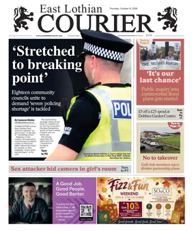 Cover of East Lothian Courier