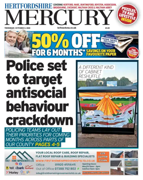 Cover of Hertfordshire Mercury
