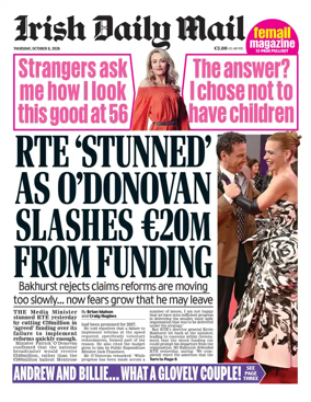 Cover of Irish Daily Mail