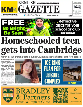 Cover of Kentish Gazette Canterbury & District