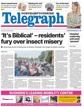 Cover of Northants Evening Telegraph