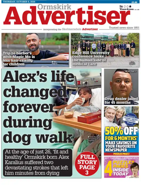 Cover of Ormskirk Advertiser