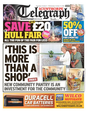 Cover of Scunthorpe Telegraph