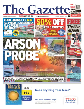 Cover of Teesside Evening Gazette