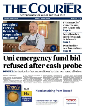 Cover of The Courier & Advertiser (Angus and Dundee)