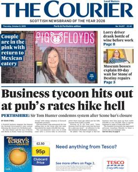 Cover of The Courier & Advertiser (Perth and Perthshire Edition)