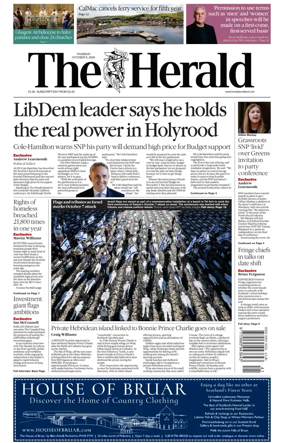 Cover of The Herald (Scotland)