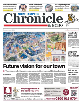 Cover of The Northampton Chronicle and Echo