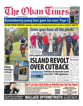 Cover of The Oban Times