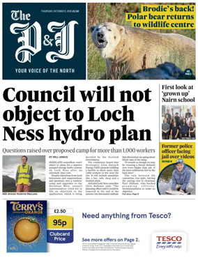 Cover of The Press and Journal (Inverness Highlands and Islands)