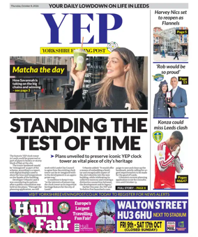Cover of Yorkshire Evening Post
